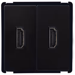 Cette Prise Double HDMI se compose de deux prises HDMI, parfaites pour un bureau ou une salle de réunion. Le module est de ta ...