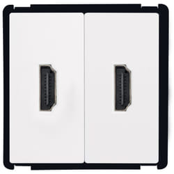 Efectoled - Prise Double hdmi Modern Blanc