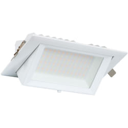 Efectoled - Spot Downlight led 48W Rectangulaire Orientable 130 lm/W lifud Coupe 210x125 mm 3000K Blanc chaud