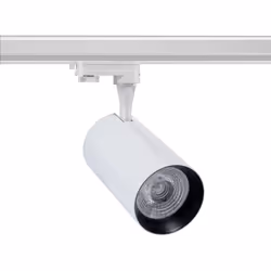 Le Spot Led Vulcan 30W Blanc pour Rail Triphasé (3 Allumages) fournit un éclairage polyvalent dans des espaces en constante é ...