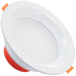 Efectoled - Downlight led 6W Rond lux CRI90 Coupe ø 90 mm IP44 No Flicker 2700K Blanc chaud