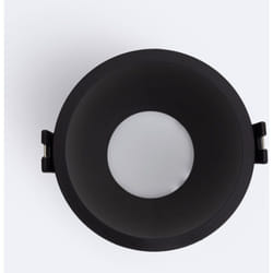 Efectoled - Collerette Downlight Conique Reflect pour Ampoule led GU10/GU5.3 Coupe ø 85mm Noir