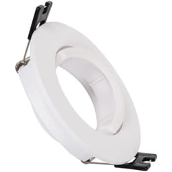 Efectoled - Collerette Downlight Ronde Orientable pour Ampoule led GU10/GU5.3 Coupe ø 70mm Blanc
