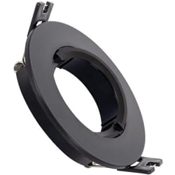 Efectoled - Collerette Downlight Ronde Orientable pour Ampoule led GU10/GU5.3 Coupe ø 70mm Noir