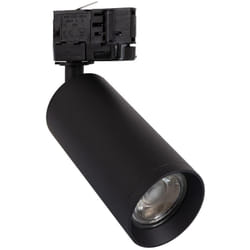 Efectoled - Spot à Douille sur Rail Triphasé Quartz pour Ampoule GU10 Noir