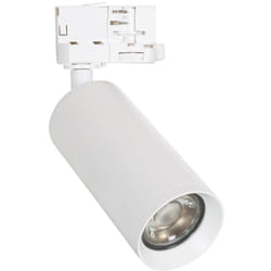 Efectoled - Spot à Douille sur Rail Triphasé Quartz pour Ampoule GU10 Blanc
