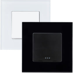 Bouton Poussoir Simple avec Cadre pc Modern Blanc