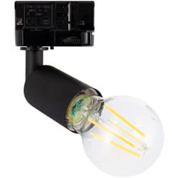 Efectoled - Spot à Douille sur Rail Triphasé Oasis pour Ampoule E27 Noir