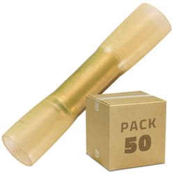 Pack 50 Unités Cosse de Connexion Thermorétractable BHT 5 Jaune