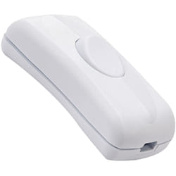 Interrupteur pour Câble Souple 2A 250V Blanc