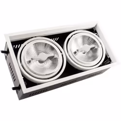 Ce Spot Downlight LED CREE-COB Orientable AR111 30W Dimmable Coupe 315x155mm No Flicker intègre une source lumineuse avec une ...