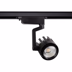 Le Spot LED Dora 30W Noir pour Rail Monophasé fournit un éclairage polyvalent dans des espaces en constante évolution, où vou ...