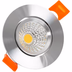 Le Spot Downlight LED COB Orientable Rond 5W Argenté Coupe Ø 55mm CRI90 Expert Color No Flicker est un produit très polyvalen ...