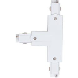 Connection Left Side Type T pour Rail Triphasé Blanc