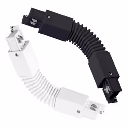 Le Connecteur Flexible pour Rail Triphasé (3 Allumages) permet la connexion entre deux sections de rail d'une façon simple. C ...