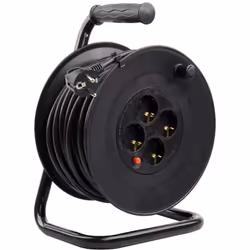 Description générale Enrouleur extensible de type H05VV-F avec une section de 3x1,5 mm², offrant une longueur de 50 mètres et ...