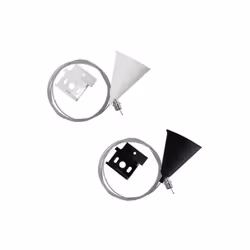 Le Kit de Suspension pour Rails Triphasés (3 Allumages) permet d'installer les rails éloignés du plafond. Chaque Kit est comp ...