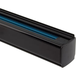 Rail Triphasé Aluminium 2 Mètres pour Spots led Noir
