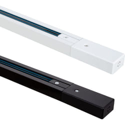 Rail Triphasé Aluminium 1 Mètre pour Spots led Blanc