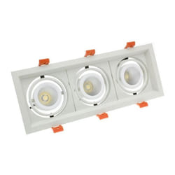 Efectoled - Spot led Downlight cree-cob Madison Orientable 3x10W lifud (ugr 19) Coupe 295x110mm 5000K Blanc froid