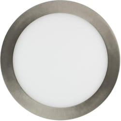 Efectoled - Dalle led 18W Ronde Extra-Plate Coupe ø 205 mm Argentée 5000K Blanc froid