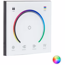 Ce Contrôleur Variateur mural tactile pour RubanLED RGB 12/24V DC est la solution idéale pour automatiser, rationaliser et co ...