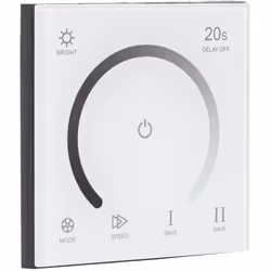Ce Contrôleur Variateur Mural Tactile pour Ruban LED Monochrome 12/24V DC est la solution idéale pour automatiser, rationalis ...
