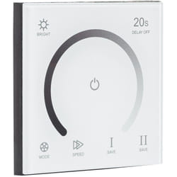 Efectoled - Contrôleur Variateur Mural Tactile pour Ruban led Monochrome 12/24V dc Monochrome