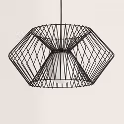 La Suspension Métal Hexagone est le complément décoratif idéal pour n'importe quel espace. Elle est en métal et son design de ...
