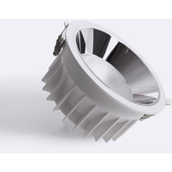 Efectoled - Downlight led 40W Rond Premium CRI90 lifud Coupe ø 180 mm 2700K Blanc chaud