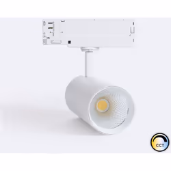 Le Spot LED Carlo 30W pour Rail Triphasé CCT Sélectionnable No Flicker Blanc est parfait comme éclairage d'accentuation dans  ...