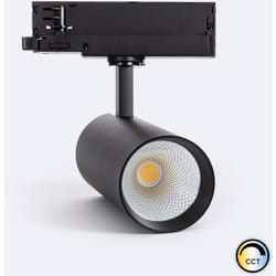 Spot LED sur Rail Triphasé 30W Carlo CCT Noir (2700K - 3000K - 4000K) Sélectionnable