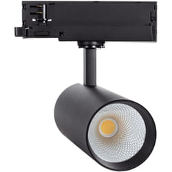 Efectoled - Spot led sur Rail Triphasé 40W Carlo cct Noir (4000K - 5000K - 6000K) Sélectionnable