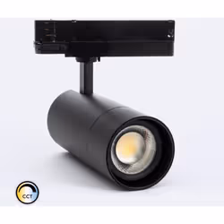 Le Spot LED Wild 30W CCT pour Rail Triphasé Dimmable 0-10V CRI90 No Flicker Multiangle 24-60ºest parfait comme lumière d'acce ...
