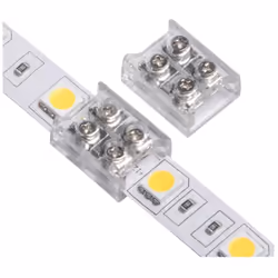Le Connecteur Ruban LED 12/24V DC de 10 mm de largeur est la solution parfaite pour connecter deux rubans dans le sens de la  ...