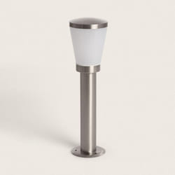 Ledkia - Balise Extérieure en Saillie sur Pied 50 cm Acier Inoxydable Idun Argenté