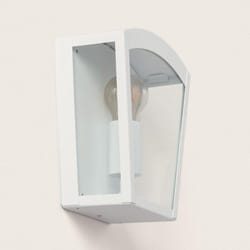 Efectoled - Applique Murale Extérieure Acier Inoxydable Zinnia Blanc