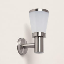 Applique Murale Extérieure Acier Inoxydable Idun Argent