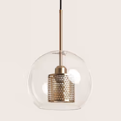 La Suspension Métal et Verre Julieta est une lampe au design intemporel qui s'adaptera à une multitude d'espaces. La combinai ...