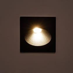 Balise Extérieure Murale led Encastrable 3W Coney Noire 2700K Blanc chaud