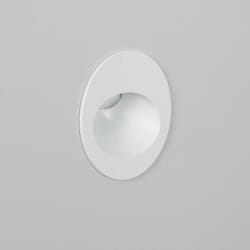Efectoled - Balise Extérieure Murale led Encastrable 3W Ronde Coney Blanche 2700K Blanc chaud
