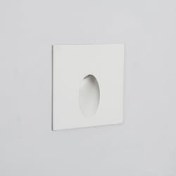 Balise Extérieure Murale led Encastrable 3W Carrée Ellis Blanche 4000K Blanc neutre