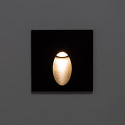 Efectoled - Balise Extérieure Murale led Encastrable 3W Carrée Ellis Grise 2700K Blanc chaud