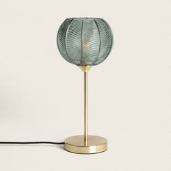 Efectoled - Lampe à Poser Métal et Verre Klimt Vert