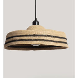 Efectoled - Suspension Fibres Naturelles Daya Noir