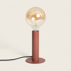 Efectoled - Lampe à Poser Métal Rovia Brun