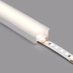Le Tube Silicone LED Flex Encastré Pour Ruban LED jusqu'à 15 mm peut accueillir des rubans LED jusqu'à 15 mm de large , ce tu ...