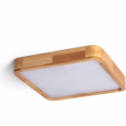 Le Plafonnier LED Carré Bois 20W CCT Sélectionnable Kayu 400x400 mm est largement utilisé dans tous types de pièces et il est ...