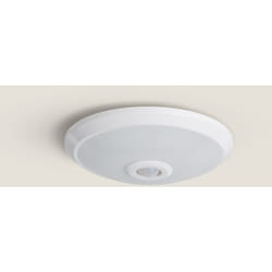 Efectoled - Plafonnier led 12W avec Détecteur de Mouvement pir et Crépusculaire 3000K Blanc chaud