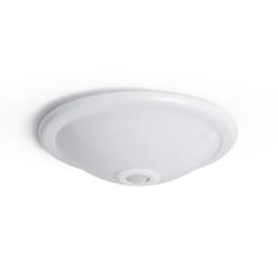 Plafonnier LED Rond 2x E27 avec Détecteur de Mouvement PIR et Crépusculaire Blanc